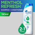 Head & Shoulders Menthol Refresh 2in1 Shampoo+Conditioner 190ml. 