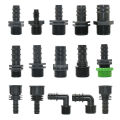Pe Tube Joint For 4/7 8/11 16/20/25mm Barbed Fittings Connectors 1/4 3/8 1/2 3/4 1 Inch Coupling Garden Watering Hose To F. 
