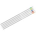 Silk Road Traders Musen MSTJ-42BS ID 4.2mm 100% Pure Carbon Arrows - 0.006” Straightness - Hardened Easy Cut Tip - Competitive Practice/Shooting Arrows - 12 Pcs. 