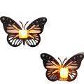 Decorative Butterfly Wall Shelf, Decoration Candlestick, Wall Décor Ideas, Wooden Wall Shelves ( Candle Light not include ). 