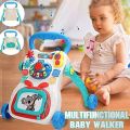 Multi Function Walking Car/  Baby Walker Baby Sit-to-Stand Learning Multi purpose Walker Toddler Toys/ Push and Pull Toy Learning Walking Toys For Baby Toddler Educational Purpose. 