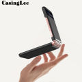 Casinglee For Samsung Galaxy Z Flip3 Phone Case Cross Texture Leather Back Cover for Samsung Galaxy Z flip 3 Phone Anti-knock Cases. 