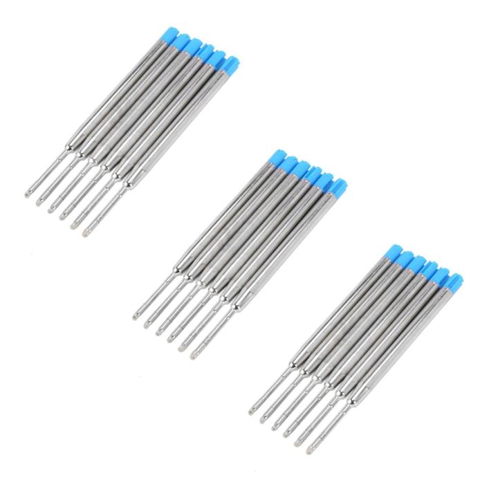 18 Kugelschreiberminen 10 cm blau Grossraumminen Ersatzminen