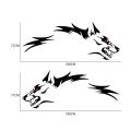 80×71CM Running Wolf Vinyl Sticker Car Side Door Rear Wheels Trim Decal Black. 