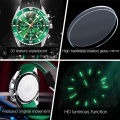OLEVS 9916 Fashion Men's Watch Silicone Rubber Strap Watches for Men. 