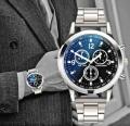 LUXURY BUISNESS WATCH ROUND DILE STEEL STRAPS For Men / Boys. 
