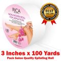 Best Hair Removal with Non-Woven Wax Roll: 100 Meters of Epilation Paper for Smooth Results Make Your Own Professional wax Removal Non Irritating Waxing Strips. 
