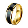 Smart Temperature Ring Titanium Steel Body Temperature Emotional Feeling Smart Temperature Ring Female Male Waterproof Jewelry. 