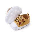 Yfashion Cartoon Footprint Baby Shoes for Boys Girls Casual Breathable Non-slip Soft Sole Toddler Shoes color. 