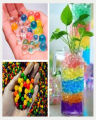 1000 Pcs Colored Orbeez Soft Crystal Water Balls – Non-Toxic Super Absorbent Polymer Beads for Sensory Play, DIY Decoration, Vase Fillers, Table Centerpieces, Plant Hydration, Spa Foot Soak, Kids’ STEM Learning, Party Favors, Wedding Decor. 
