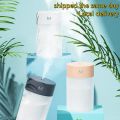 【FUN LIVE】 Xiaomi Air Humidifier Portable Ultrasonic Aroma Essential Oil Diffuser USB Mist Maker Aromatherapy Humidifiers For Home For Home Car USB Fogger Mist Maker With LED Night Lamp【Gray】. 
