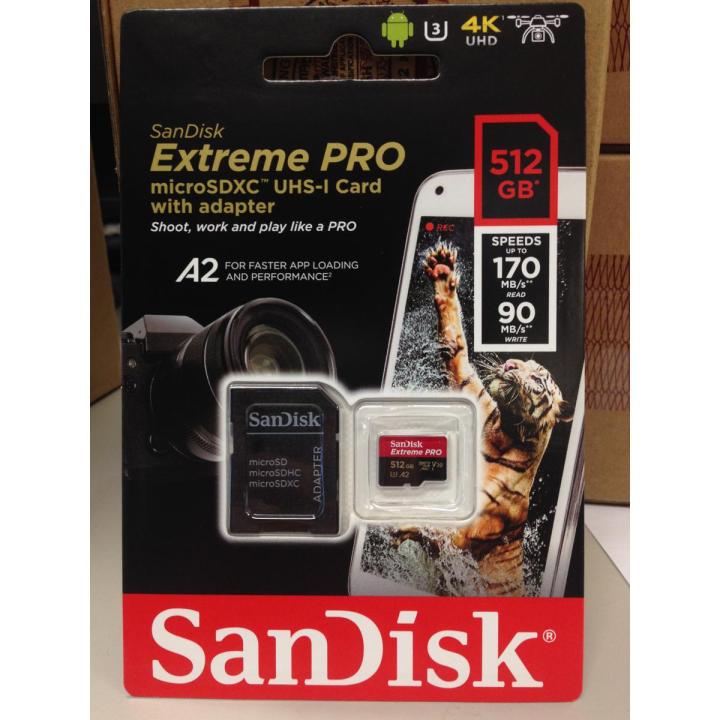 SanDisk Extreme Pro Micro SDXC Memory Card – Class 10 – A1 – V30 – UHS-I (U3)