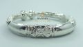 925 sterling silver (Chandi) Kara, Hand Bangle for men and women engraved by Hajvery Gems Weight-20gram-for this product half payment must be advanced. 