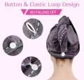 Single piece 100% Cotton Turbby Hair Dryer Cap Towel - Hair Wrap Towel - Randomly. 