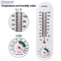 Wall Mounted Thermometer Hygrometer Moisture Meter Plastic Wall Hanging Thermometer for Indoor Outdoor Home Garden Greenhouse Planting Humidity , Incubator households, laboratories, vegetable greenhouses, agriculture, Temperature Meter Instrument. 