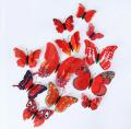 24 Pcs 3D Butterfly Wall Stickers Decoration Magnet Butterflies on the wall DIY Wallpaper 3D PVC. 