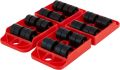 Furniture Moving Transport Tool Set 4 Mover Roller+1 Wheel Bar Heavy Duty Furniture Lifter Lifting Furniture Helper. 