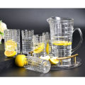 Jug and Glass Water Sets Crystal- DrinkwareGlass Set of 6- Pure Glass. 