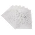 10pcs/pack Laser Cut Wedding Invitation Card 250gsm Shiny Paper Groom Bride Carved Pattern Invitations Wedding Banquet Supply. 