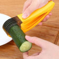 Banana Cutter Banana Slicer Fruit Knife Kitchen Gadget Bar Tools Veggie Cutter Stainless Steel. 