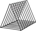 Amazing File Holder Desk Organizer Triangle Wire 9 Section Desktop Iron Book Stand Magazine Holder For Office Home Decoration. 