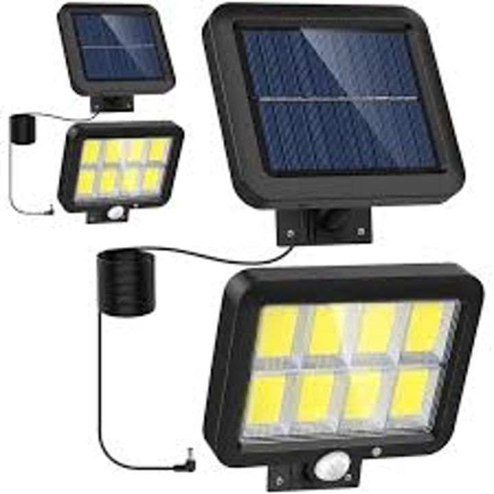 Solar LED Flood Light with Motion Sensor  Waterproof & Energy Efficient Perfect for Driveways, Yards, and Garages, also for indoors and outdoors