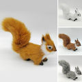 Squirrel Model Faux Fur Realistic Cute Rodent Miniature Figurine Ornament Handicraft Mini Fake Squirrel Statue Figurine Ornament Birthday Gift. 