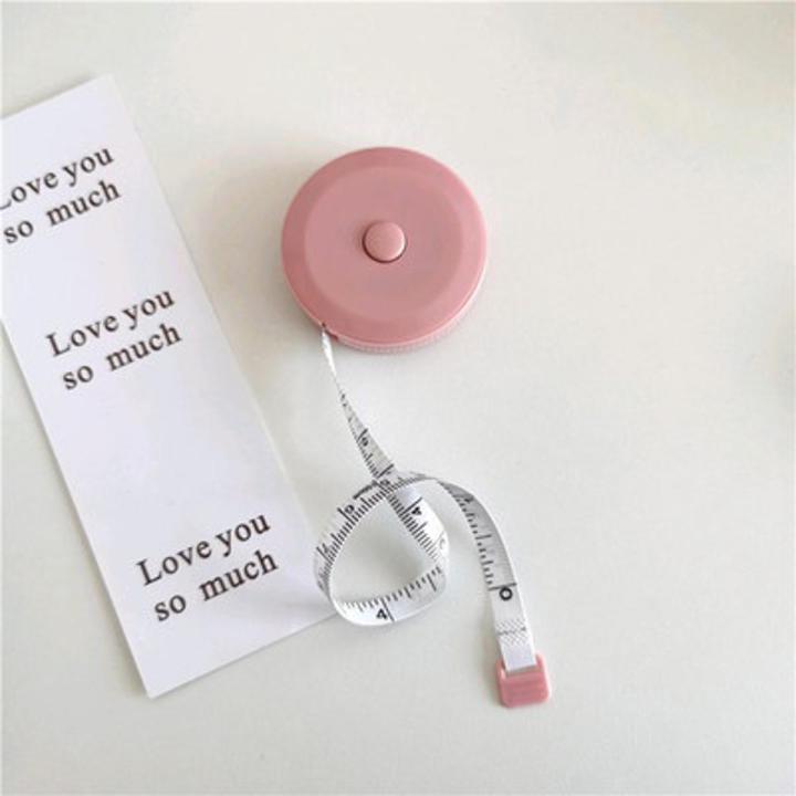 imoda Automatic Retractable Mini Tape Measure Macaron Candy Color Plastic Soft Ruler Cute Portable Cartoon Measuring Ruler Tool