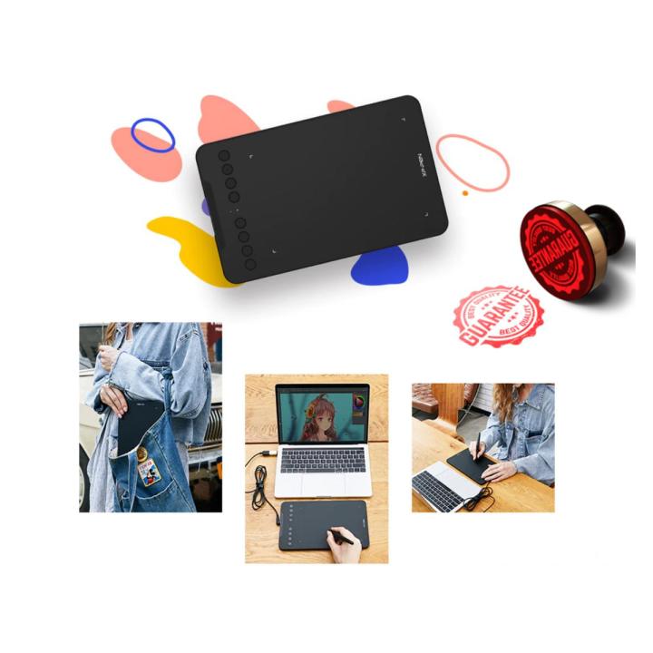 XP-Pen Deco mini7 Graphics Tablet 8192 Level Battery-free 7x4.37 inch Digital Drawing Pen Tablet