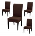 Dining Chair Cover Set of 4 Pc , 6 Pc and 8 Pc Elastic Fitted Solid Color Cover Comfortable Chair Cover For Dining Room. 