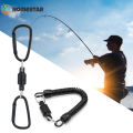Homestar 1PC High-Intensity Magnet Suction Buckle With Spring Rope Fishing Gear Release Recaption Hook Mountaineering Camping Keychain Accessories. 