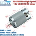 6V-12V RS-550 DC Motor High Torque Electric Brushed Motor. 