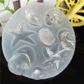 Seashell Starfish Mold Environmentally Friendly 4/8 Cavities Ocean Series DIY Conch Mould. 