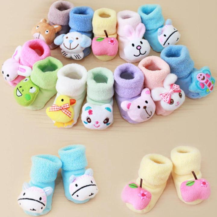 Pack Of 4 New Born Baby Socks Shoes Foot Wear Cotton Stretchable Stuff