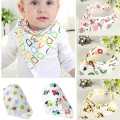 High Quality Cute Baby Triangle Bib with Button Tikon Bib Kids Cotton Bandana Bibs Feeding Saliva Towel Dribble Triangle Toddler 2020 New Babies Baby Boy Girls Burp Clothes Napkin Towel Baby Headband Scarf Headcover Washable 100% Cotton. 