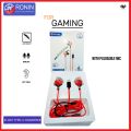 Ronin R-007 Type C Gaming Earphones with Double Microphones, 3D Surround Sound, Noise Cancellation, and In-Line Controls. 