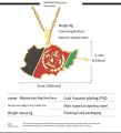 New Afghanistan Map Flag Pendant Necklace Stainless Steel For Men Charm Fashion Jewelry Gifts wholesale. 