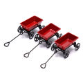 1:12  Dollhouse Miniature Garden Metal Red Cart Toy Ornament Home Decor Gifts. 