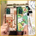 Waterproof Back Cover Phone Case For ZTE Blade V30 Vita/V2022 Wristband Cartoon Fashion Design Silicone Phone Holder. 