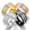 Health Care Weight Loss Fat Burning Slimming Rhinestone Magnetic Ring Jewelry. 