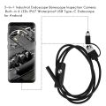 3-In-1 Industrial Endoscope Borescope Inspection Camera Built-in 6 LEDs IP67 Waterproof USB Type-C Endoscope for Android Smartphones/PC(1M 7Mm). 
