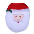 3Pcs Merry Christmas Toilet Seat Cover 3D Cartoon Santa Claus Design Bathroom Mat Toilet Cover Bath Accessories. 