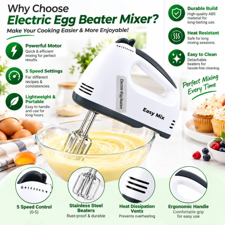 Electric%20Hand%20Mixer%207%20Speed%20-%20Egg%20Beater%20Handheld%20Mixer%20for%20Baking,%20Cake%20Batter,%20Cream%20and%20Kitchen%20Use,%20Stainless%20Beaters%20-%20Image%202