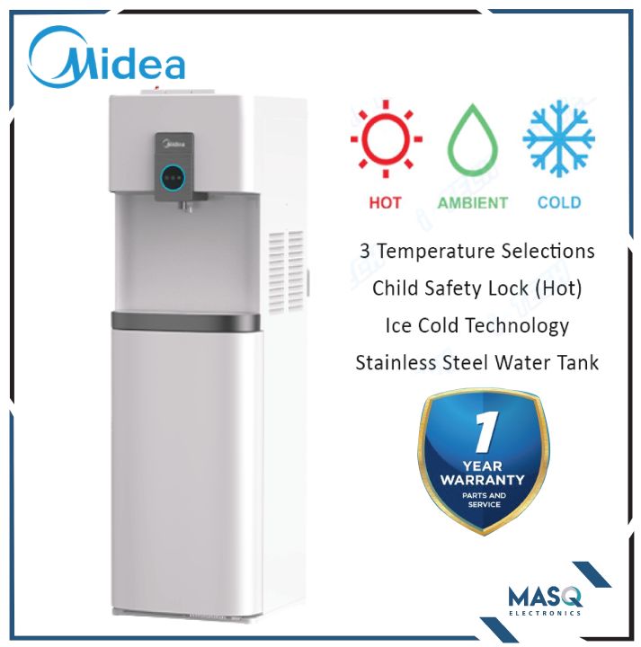 Midea – Water Dispenser Top Load Model: YL-2037S-B WHITE COLOUR
