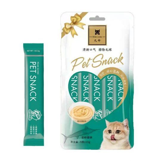 Pet Snack 5 in 1 Creamy Cat Treat Tuna Flavor 15gx5=75g