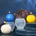 Moon Mold | Silicone Moon Mold For Clay | 3D Casting Mold Raft Candle Mold Silicone Craft Soap Aromatherapy Candle Ornaments 3D Candle Molds. 