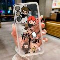 Samsung Galaxy A55 A35 A25 A15 5G A05 A05s Fashion Harry Potter Wand Phone Case Silicon Plated Camera Frame Case Shockproof Cover. 