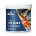 Blue Bird acrylic paint 600gm white/black. 