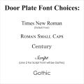 Office Door Name Plate for Acrylic Sliding GD003. 