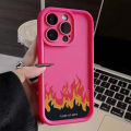 Case For iPhone 15 Cases iPhone 14 Pro Max Cases Red Flame Silicone Phone Case For iPhone 13 12 11 XS Max X XR 7 8 Plus 15 Cover. 